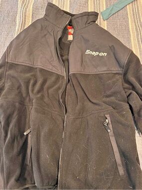 Snap On Men's Black Fleece Full-Zip Jacket